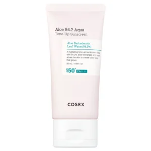 Cosrx - Aloe 54.2 Aqua Tone-Up Sunscreen SPF50+/PA++++ - Feuchtigkeitsspendende Sonnenschutzcreme - 50ml